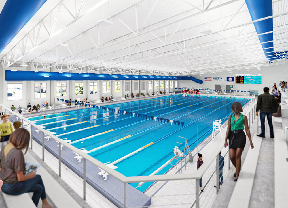 Piscina Hampton Aquatics Center - Southeastern City/Counties