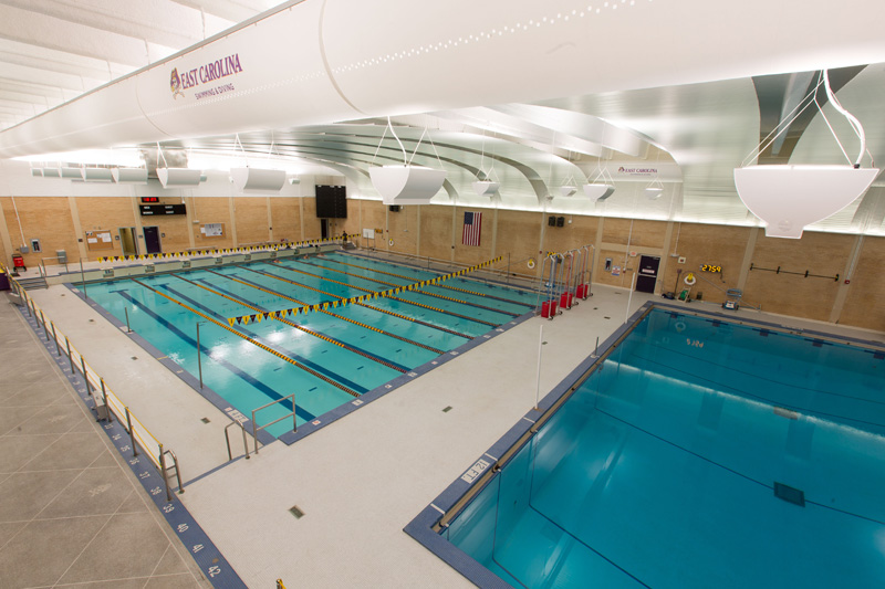 Piscina Minges Natatorium - Eastern Carolina University - Pitt County