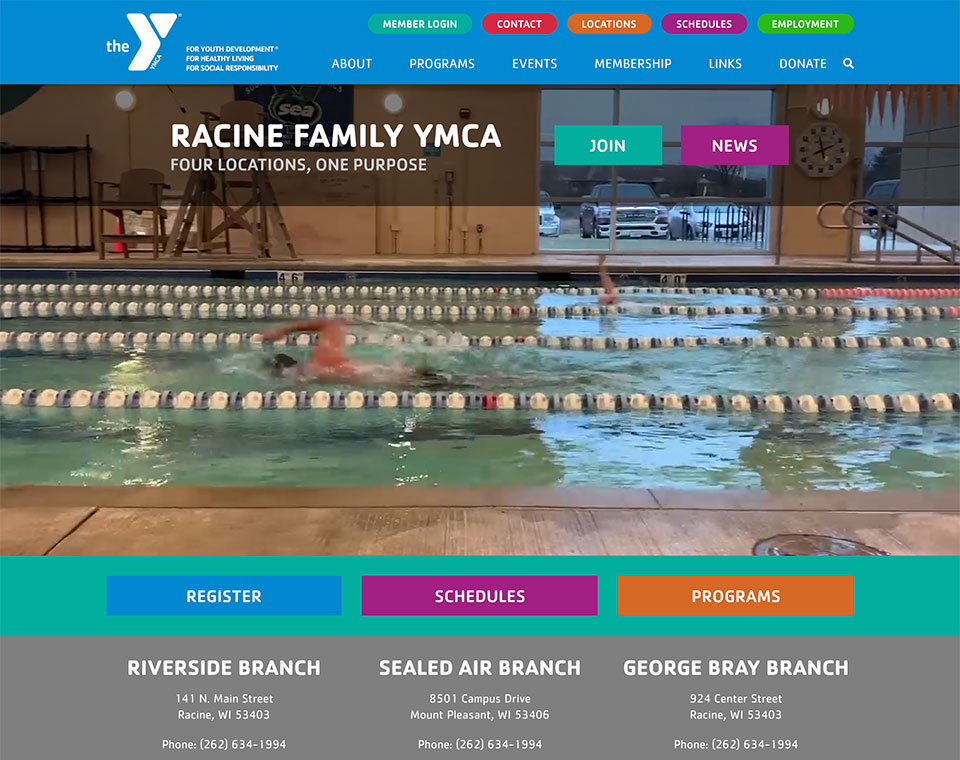 Piscina Racine Family YMCA - Image Management Family Branch - Racine County